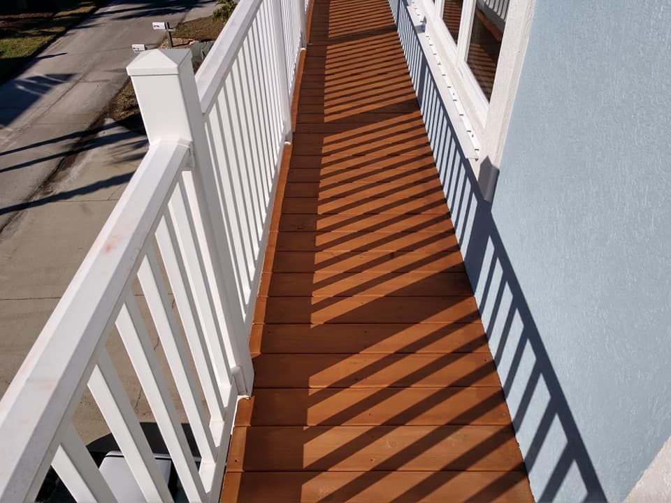 Enhance your home's beauty with our professional staining service, protecting and revitalizing wood surfaces. Trust our skilled team to deliver exceptional results that boost durability and aesthetic appeal. for Bullfrog Coatings LLC in Crawfordville, FL