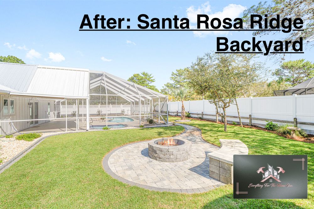 Full scale landscape design and installation for Everything for the Home Inc. in Santa Rosa Beach, FL