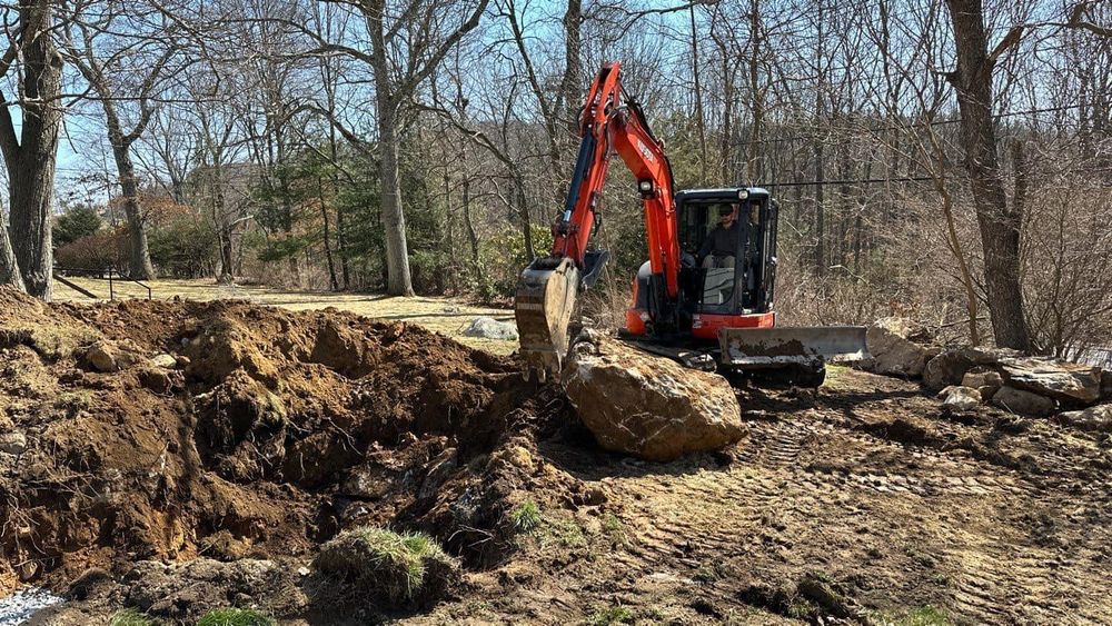 Excavating for CS Property Maintenance in Middlebury, CT