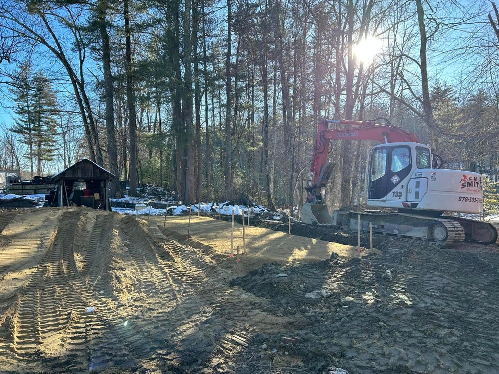 Excavating Company for CM Smith Trucking in Townsend, MA