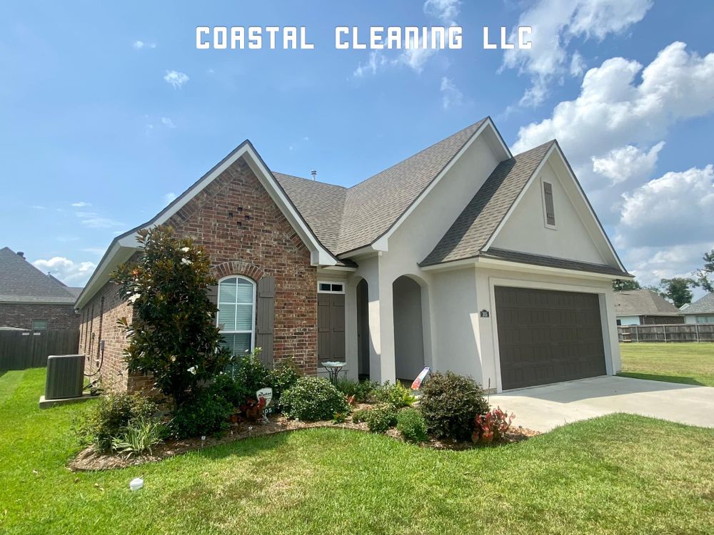 Our Exterior House Washing service utilizes high-pressure and soft washing techniques to effectively remove dirt, grime, and mildew while preserving the integrity of your home's exterior surfaces. for Coastal Cleaning LLC in Rayne, Louisiana