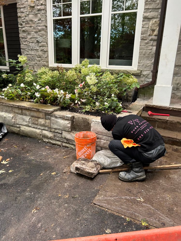 Retaining Walls for Pure Pavers Landscaping in Burlington, ON