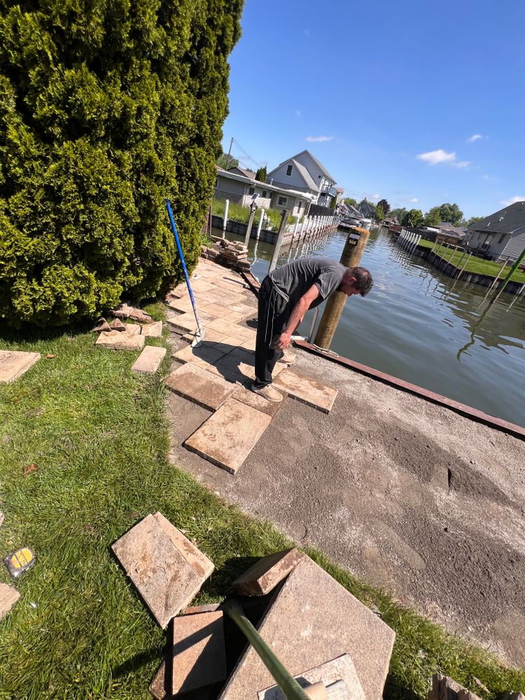 Paver repairs for Alltimate Outdoor Services in Warren, MI