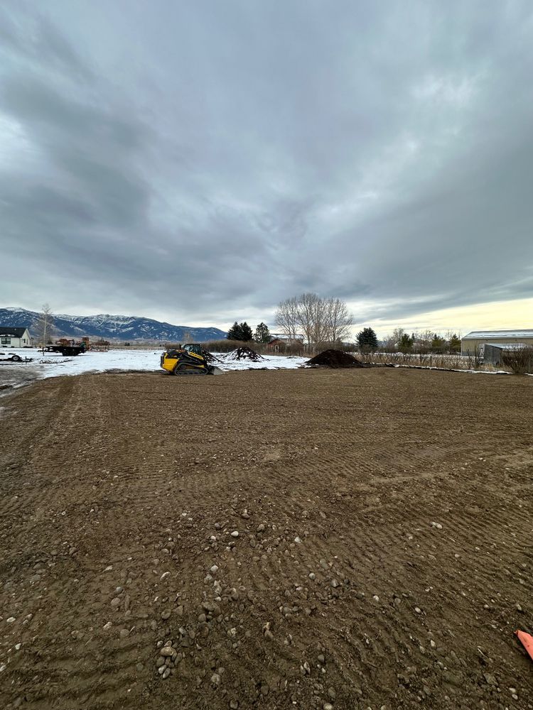 Dirt Work for R&H Homes in Bozeman, MT