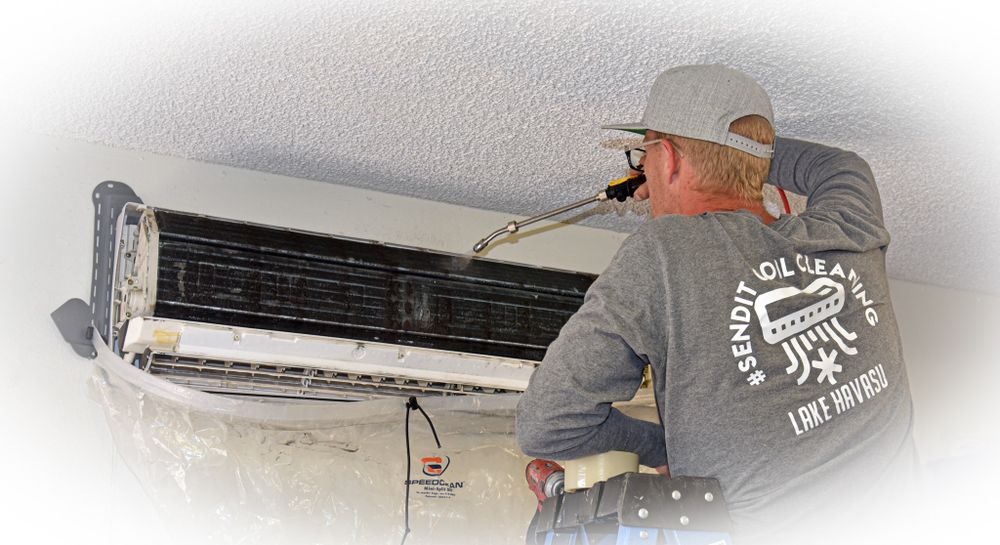 Enhance your home's air quality with our Mini Split Cleaning service. Our expert technicians provide thorough maintenance, ensuring efficient operation and complementing duct cleaning for a healthier living environment. for SendIt Coil Cleaning in Lake Havasu City, AZ