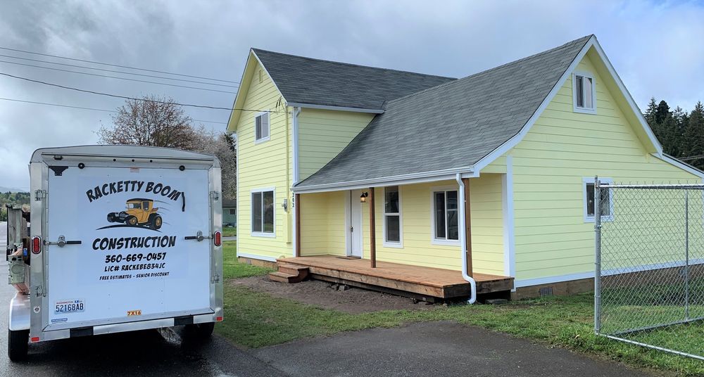 Exterior Renovations for Racketty Boom Construction  in Centralia, WA