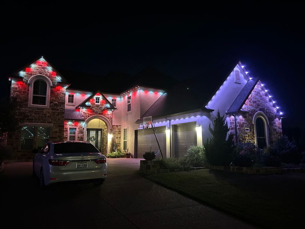 Light It Up AV & Turf offers expert indoor and outdoor LED lighting installation, including permanent Christmas lights, LED strip lights, and can lighting. All products are Low-E. Ask about our demo kits! for Light It Up AV & Turf in Westlake, TX