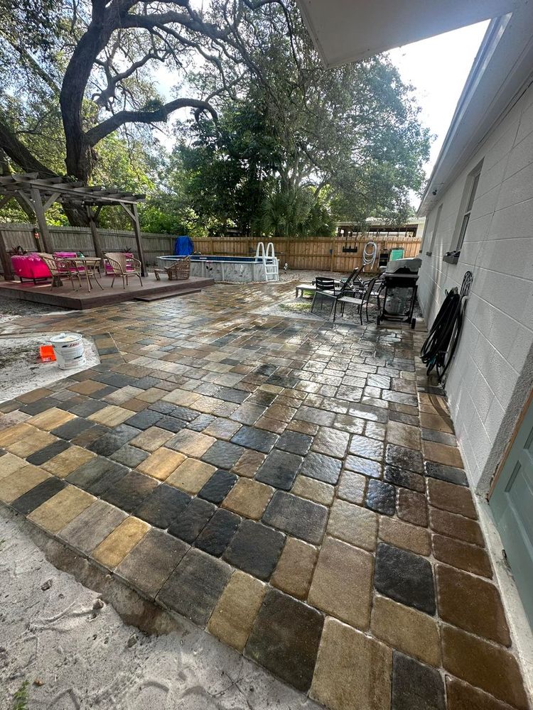 Hardscaping for Team Tolson Landscape in Tampa Bay, FL