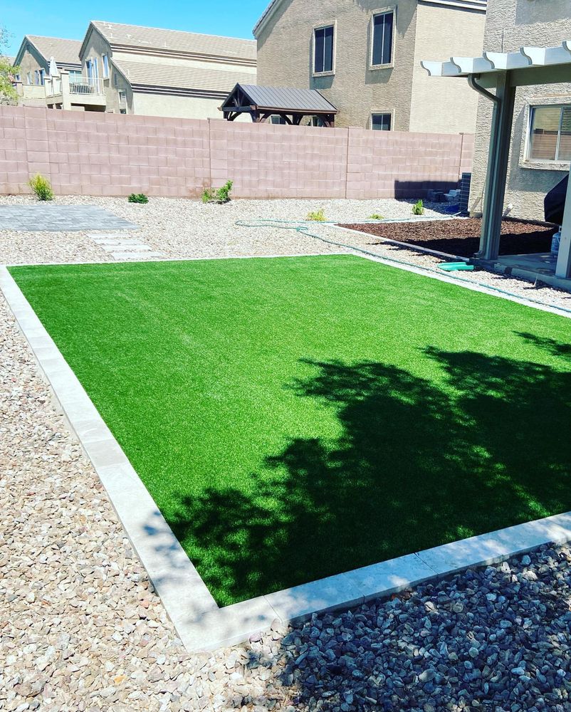 Residential Artificial Turf Installation for Kanelo's Hardscape and Landscape Services in Buckeye, AZ
