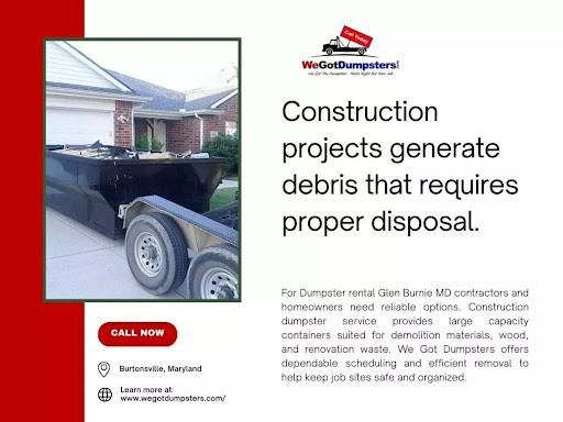 All Photos for We Got Dumpsters LLC in Clarksburg, MD