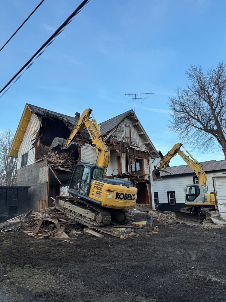 Our Demolition service efficiently prepares your site for new projects, ensuring safe and thorough removal of debris and structures to create a clean slate for construction. for Allstone Excavation in Rotterdam, NY