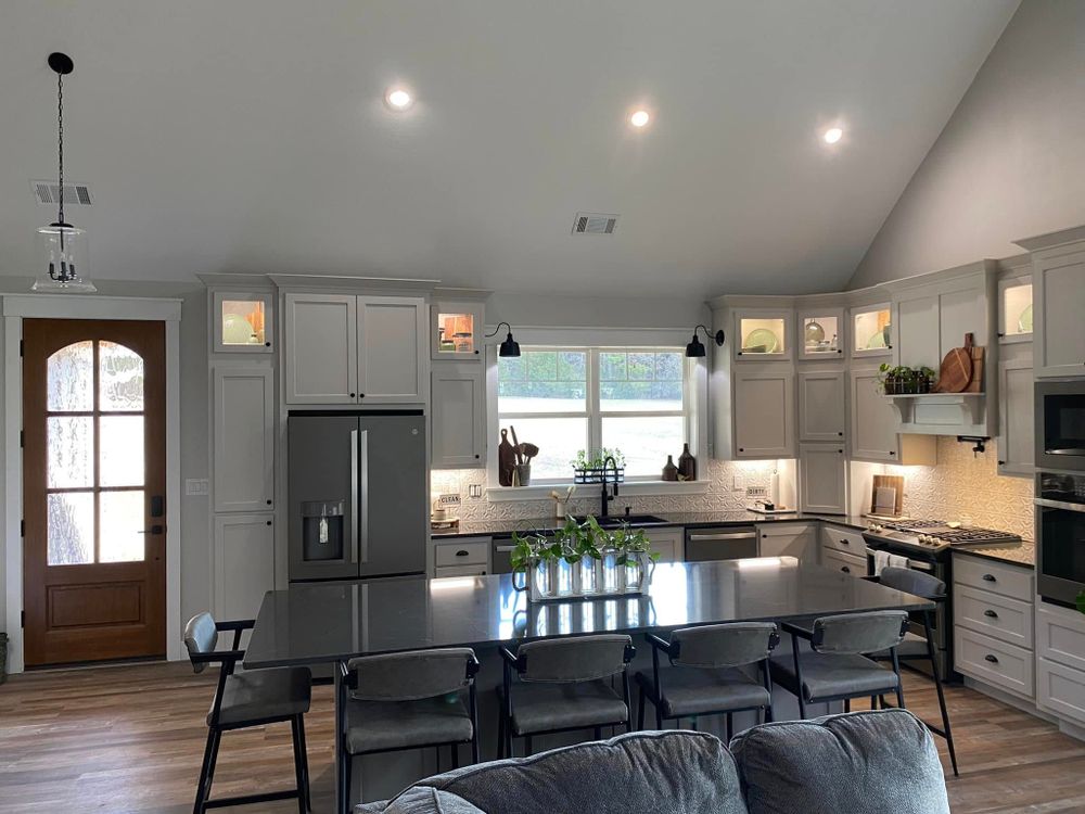 Discover our Custom Cabinetry service, offering expertly crafted built in cabinets designed to seamlessly blend with your home's aesthetic while maximizing functionality and storage to transform any space into a personalized sanctuary. for Cornerstone Hardwood Designs in Heber Springs, AR