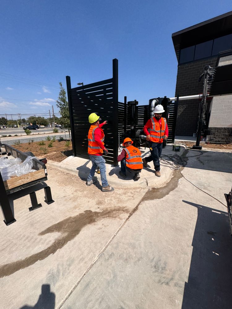 Sleek Fence  for Espinoza Landscape & Construction  in San Antonio, TX