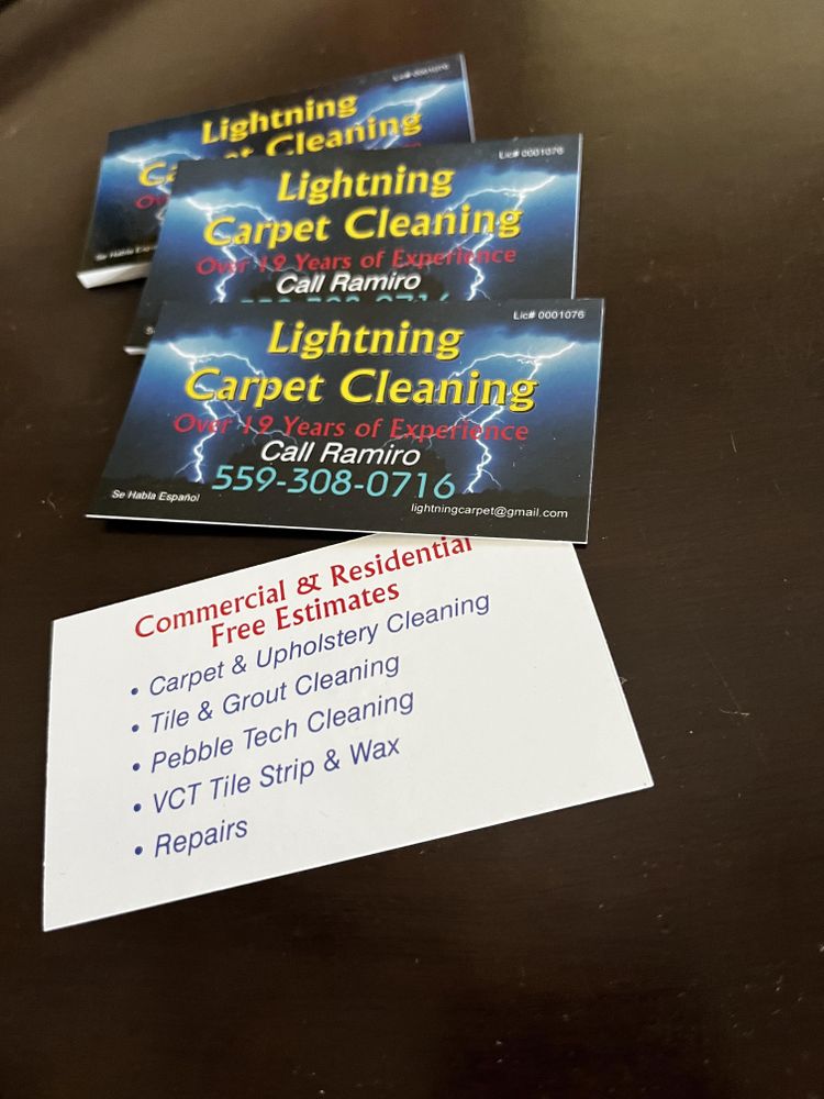 Carpet Cleaning for Lightning Carpet Cleaning in Visalia, CA