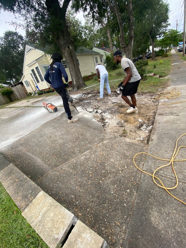 Enhance your home's durability and aesthetics with our expert Concrete Repair service, addressing cracks and damages efficiently to ensure long-lasting strength and beauty for your walkways, driveways, or patios. for D & G Construction Solutions LLC in Wilmington, NC