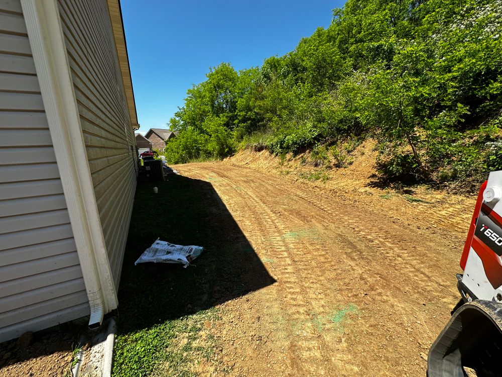 Site prep for Holmes Septic Works LLC in Knoxville, TN 