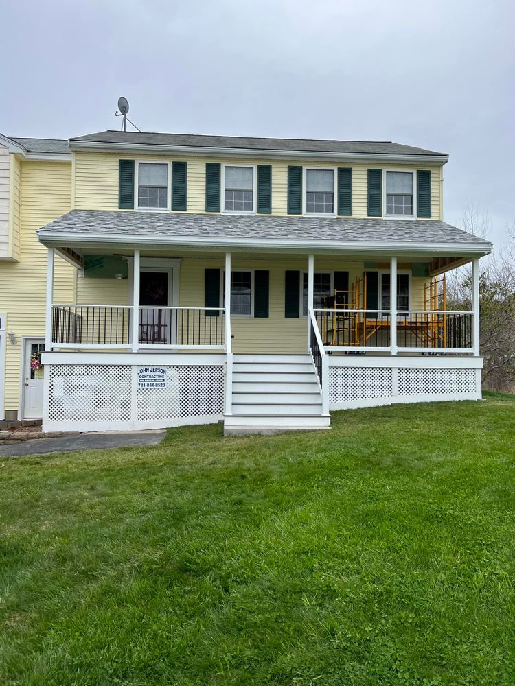 Transform your outdoor space with our expert Deck & Patio Installation service. We provide customized designs, quality materials, and professional craftsmanship to create a beautiful, functional extension of your home. for John Jepson Home Improvements in Pelham, NH
