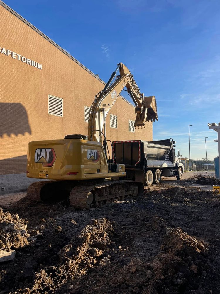 Excavating for RH Property Enhancement in Moulton, TX