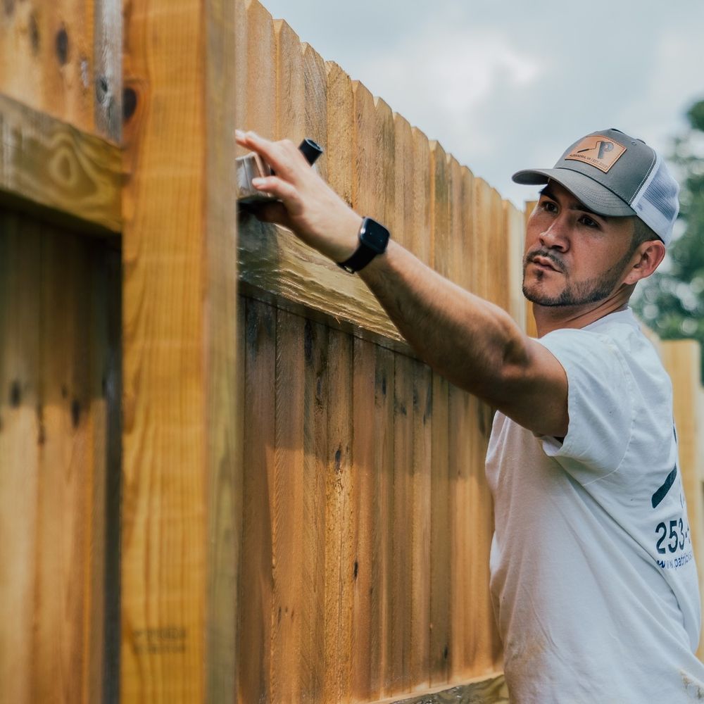 Enhance your home's exterior with our Deck & Fence Staining service. Using premium Transparent Stain, we provide a long-lasting finish that protects and highlights the natural beauty of wood surfaces. for Patrick's Painting & Home Improvement in Alexandria, VA