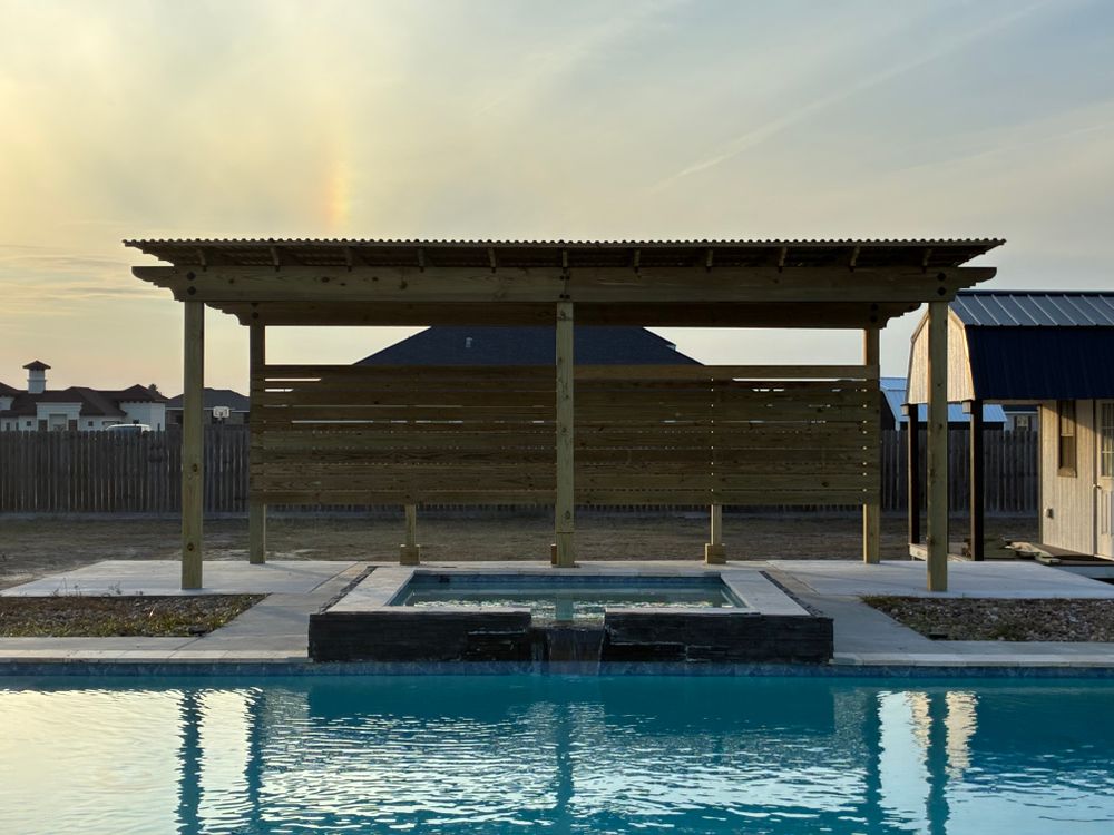 Pergolas for Keen Decorative Concrete in Corpus Christi, TX