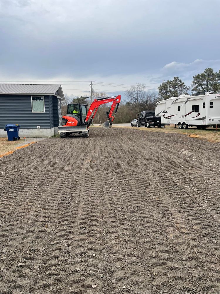 Excavation for Collins Constructors in Fyffe, AL