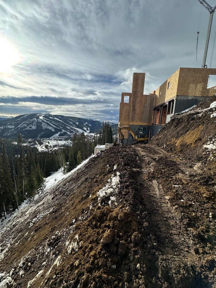Dirt Work for R&H Homes in Bozeman, MT