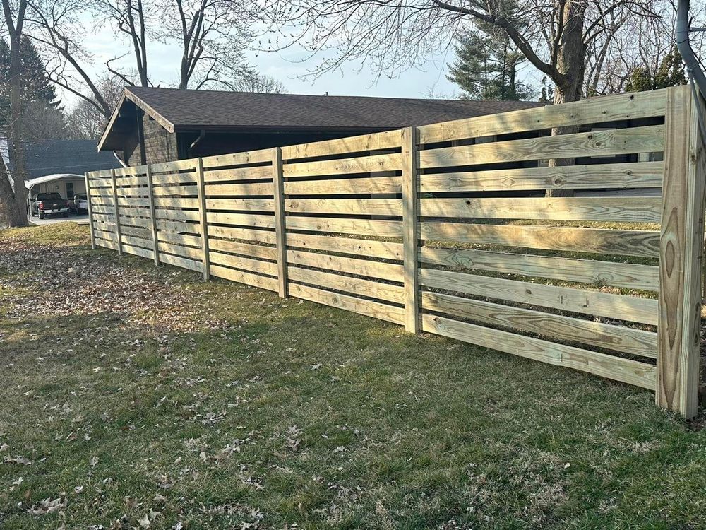 Fence Installation for Illinois Fence & outdoor co. in Kewanee, Illinois