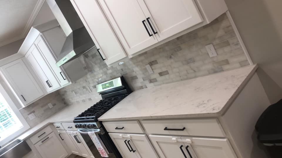 Transform your kitchen with our expert counter tiling service. We offer high-quality materials and precise installation to create stunning, durable surfaces that enhance functionality and aesthetics in your culinary space. for The Tile Guy in Paris, TN