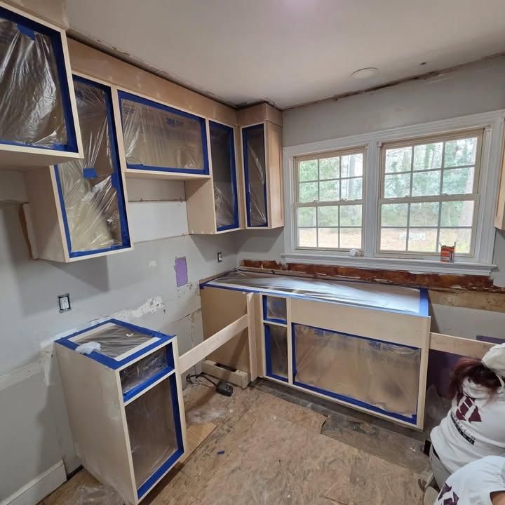 Kitchen and Cabinet Refinishing for Harrell's Painting in Kinston, NC