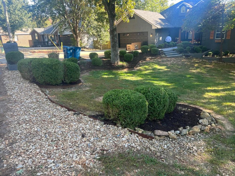 Transform your outdoor space with our expert Landscape Installation service, featuring custom design, quality materials, and skilled craftsmanship to create beautiful and functional gardens tailored to your vision. for JM Lawn and Landscape in Bella Vista, AR