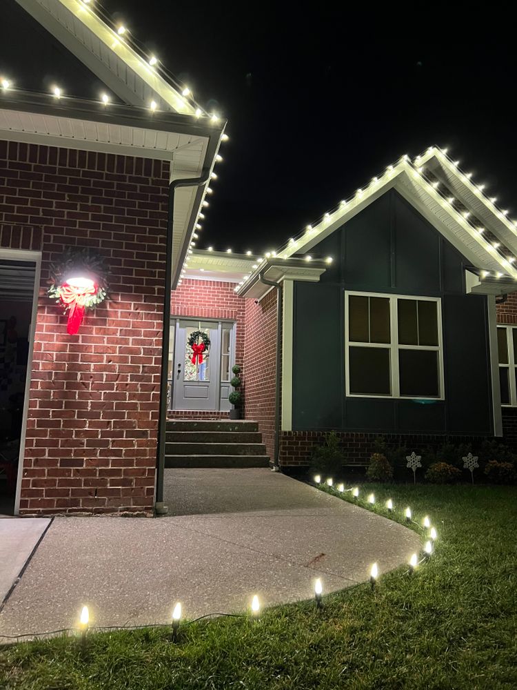 Christmas Light Installation Gallery for Bluegrass Brothers Exterior Services LLC in Elizabethtown, KY