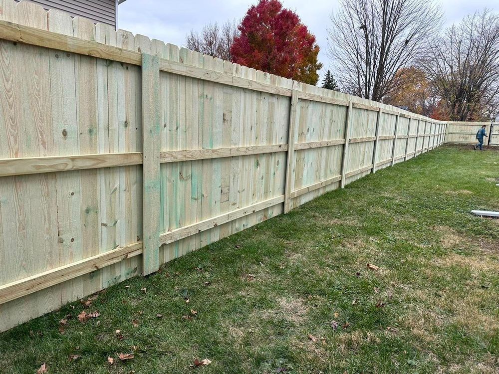 Fence Installation for Illinois Fence & outdoor co. in Kewanee, Illinois