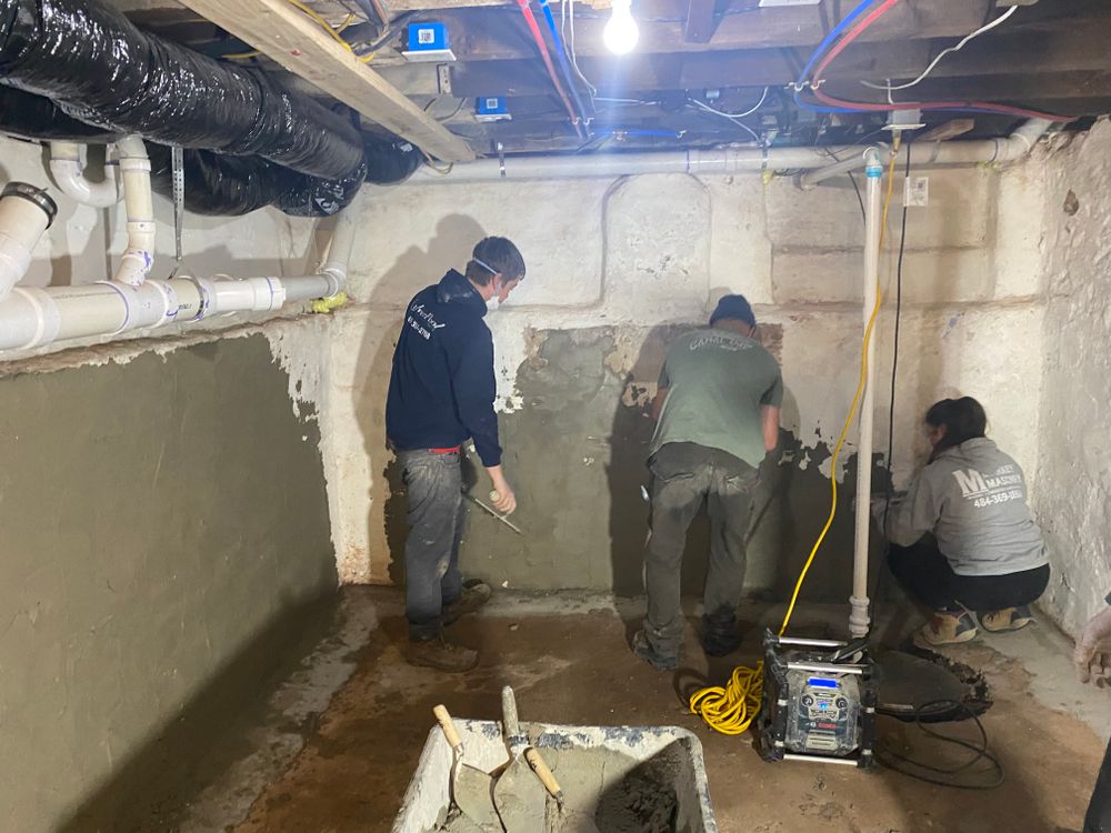 Basement waterproofing  for Markey Masonry LLC in Phoenixville, PA