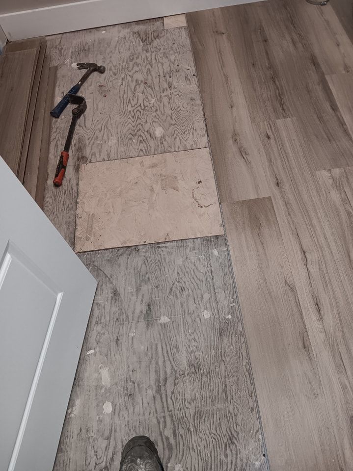 Subfloor repair and Beam Shoring for Dead Tree General Contracting in Carbondale, Illinois