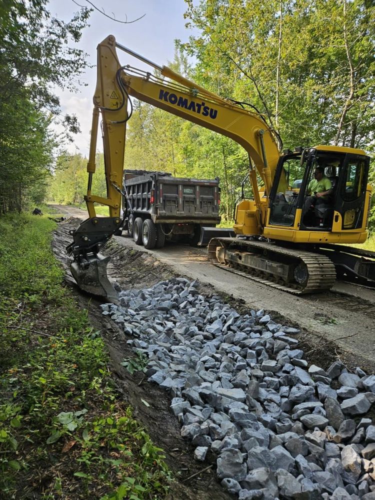 Excavating & Grading for Nick's Landscaping & Firewood in Sutton , VT