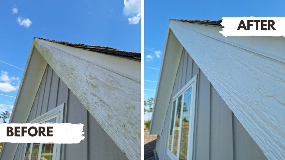 Before and After for Connected Exterior Cleaning in Dallas, TX