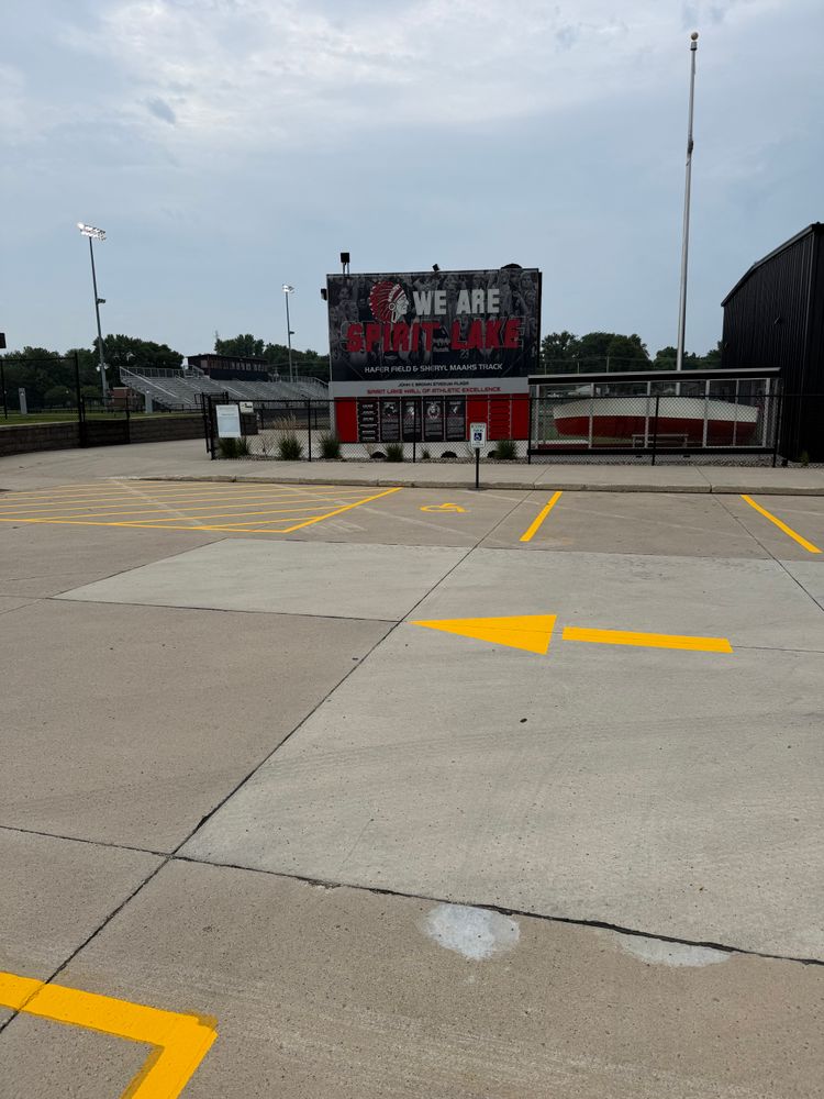 All Photos for Midwest Line Striping LLC in Spirit Lake, IA