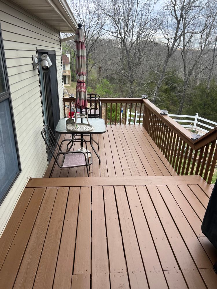 Deck Staining for Mike's Custom Painting in Kissee Mills, MO