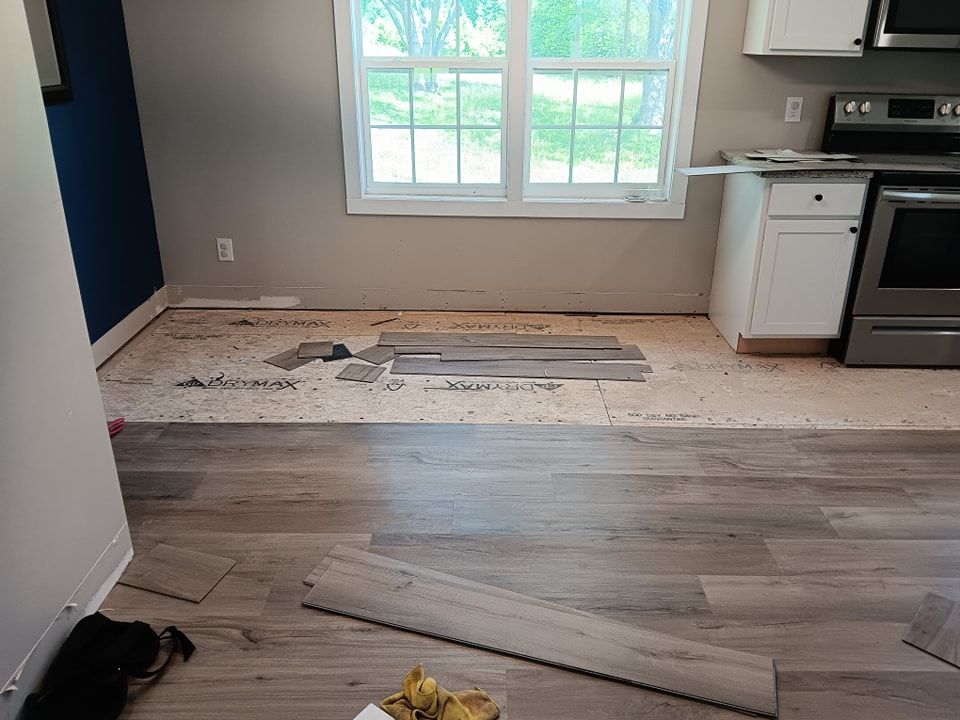 Subfloor repair and Beam Shoring for Dead Tree General Contracting in Carbondale, Illinois