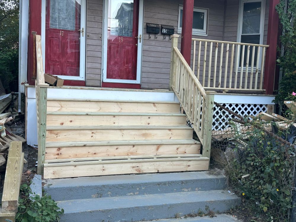 Step/stairs repairs and rebuilds for All For U Roofing & Masonry in Boston, MA
