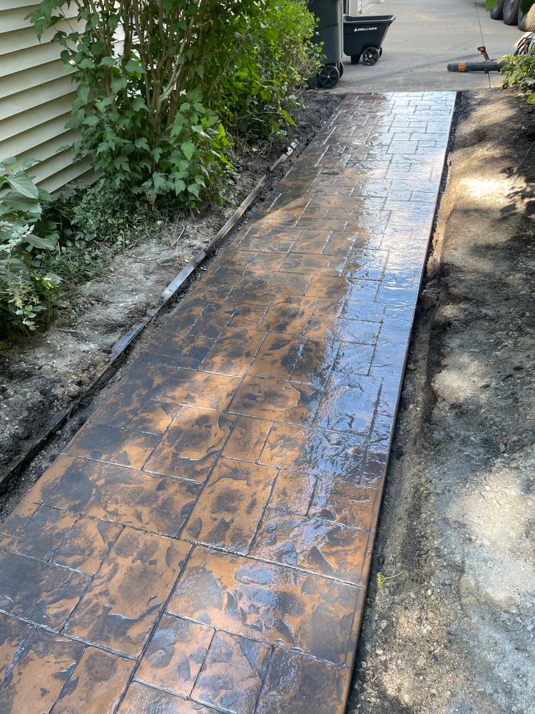 Stamped Concrete for Doncrete LLC in Medina, OH