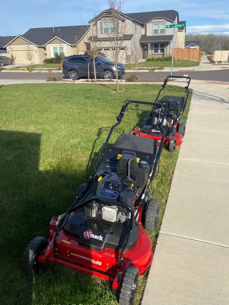 Our mowing service ensures a pristine lawn with expert care, timely visits, and professional equipment to enhance your home's curb appeal and maintain a healthy, lush landscape. for Willamette Landscaping and Tree Services in Albany, OR