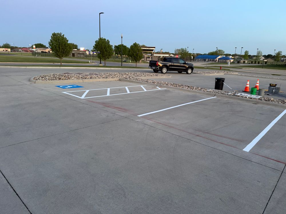 All Photos for Midwest Line Striping LLC in Spirit Lake, IA