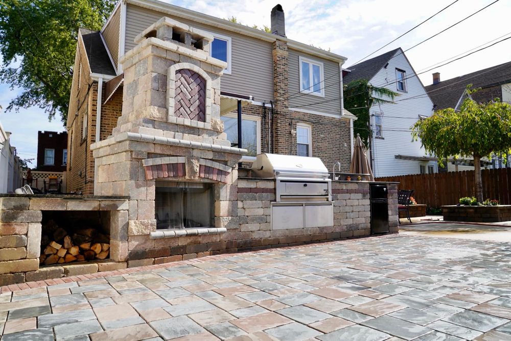 Our Chimney Repairs service ensures your home's safety and efficiency by addressing issues like cracks, leaks, and blockages. Trust our skilled masons to restore your chimney's function and longevity with expert care. for Alvarez Pavingstone INC. in Lyons, IL