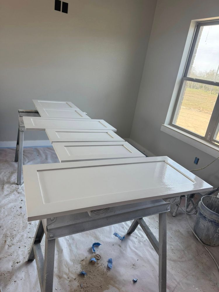 Cabinet Refinishing for J&C Painting in Mabank, TX