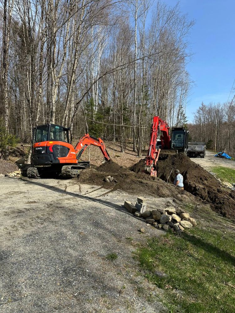 Our excavation service expertly prepares your land for construction by efficiently clearing, digging, and leveling terrain to ensure a stable foundation for any future projects or landscaping needs. for TBC Custom Trades in West Burke, VT