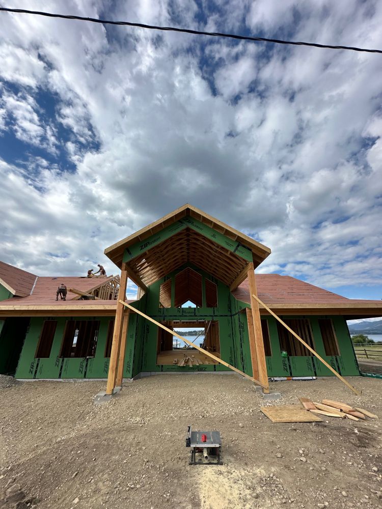 Framing for R&H Homes in Bozeman, MT