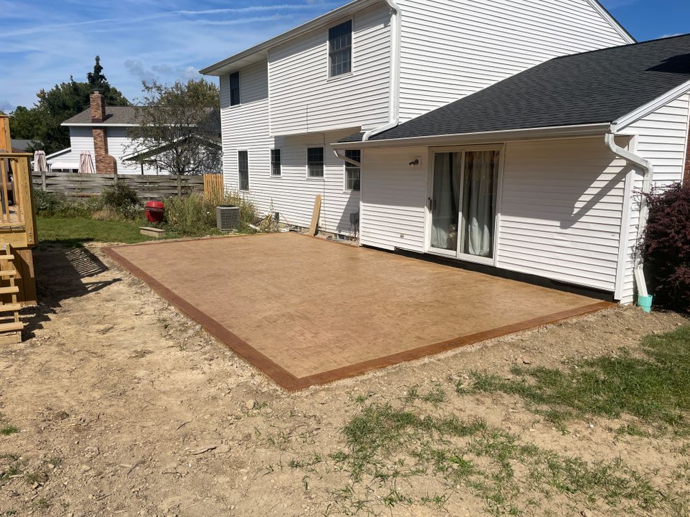 Stamped Concrete for Doncrete LLC in Medina, OH