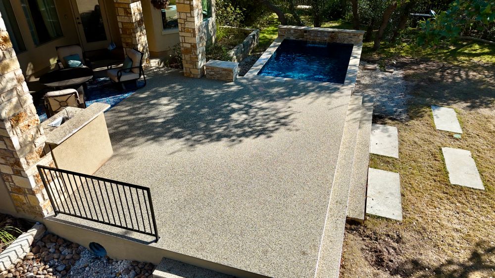 Pool Decks for TEX STONE Resin & Epoxy Coatings in Schertz, TX