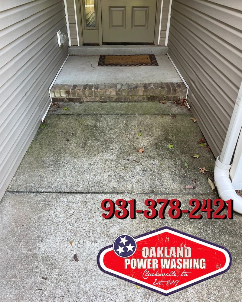 House and Roof Softwash for Oakland Power Washing in Clarksville, TN